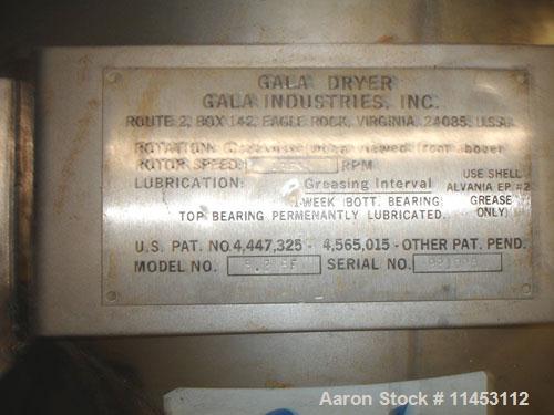 Used-Gala Underwater Pelletizer, model MUP 6. With Gala tempered water system, model TWS 80, with centrifugal spin dryer, mo...