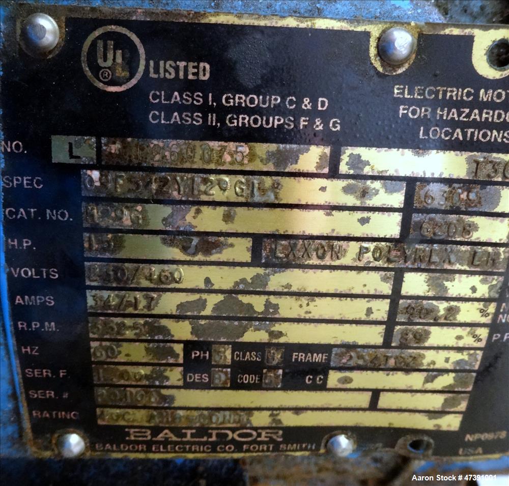 Used Gala Underwater Pelletizer, Model MUP-7