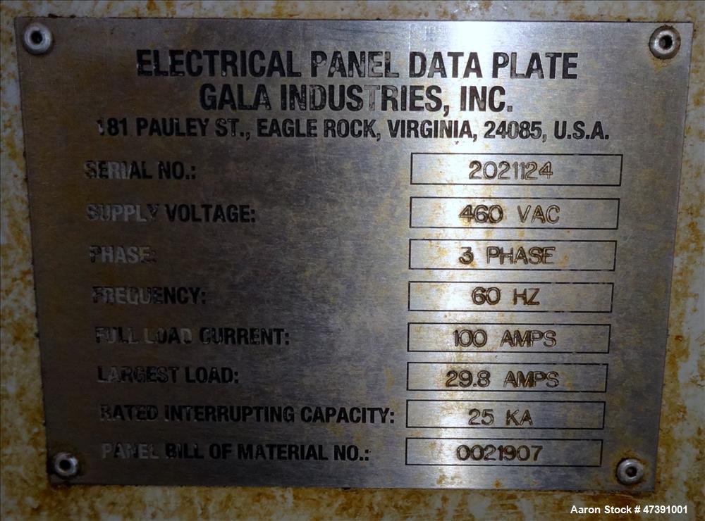 Used Gala Underwater Pelletizer, Model MUP-7