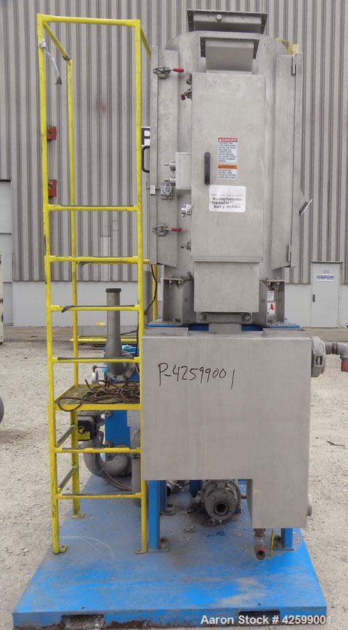 Used Gala PAC-7 Underwater Pelletizing System With 200 GPM Tempered Water System C/O Model 160FRU FIN, Spin Dryer 2016 DW, 780 RPM,  S/N 992239, Alfa Laval Model M10-MFG Plate Heat Exchanger, 30.77 S...