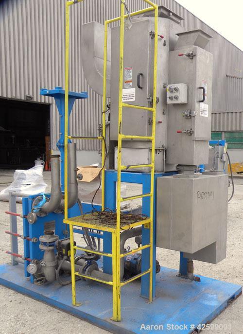 Used Gala PAC-7 Underwater Pelletizing System With 200 GPM Tempered Water System C/O Model 160FRU FIN, Spin Dryer 2016 DW, 780 RPM,  S/N 992239, Alfa Laval Model M10-MFG Plate Heat Exchanger, 30.77 S...