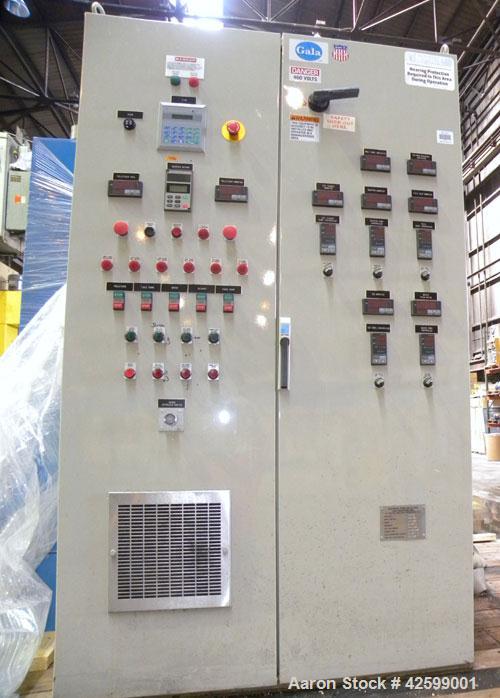 Used Gala PAC-7 Underwater Pelletizing System With 200 GPM Tempered Water System C/O Model 160FRU FIN, Spin Dryer 2016 DW, 780 RPM,  S/N 992239, Alfa Laval Model M10-MFG Plate Heat Exchanger, 30.77 S...