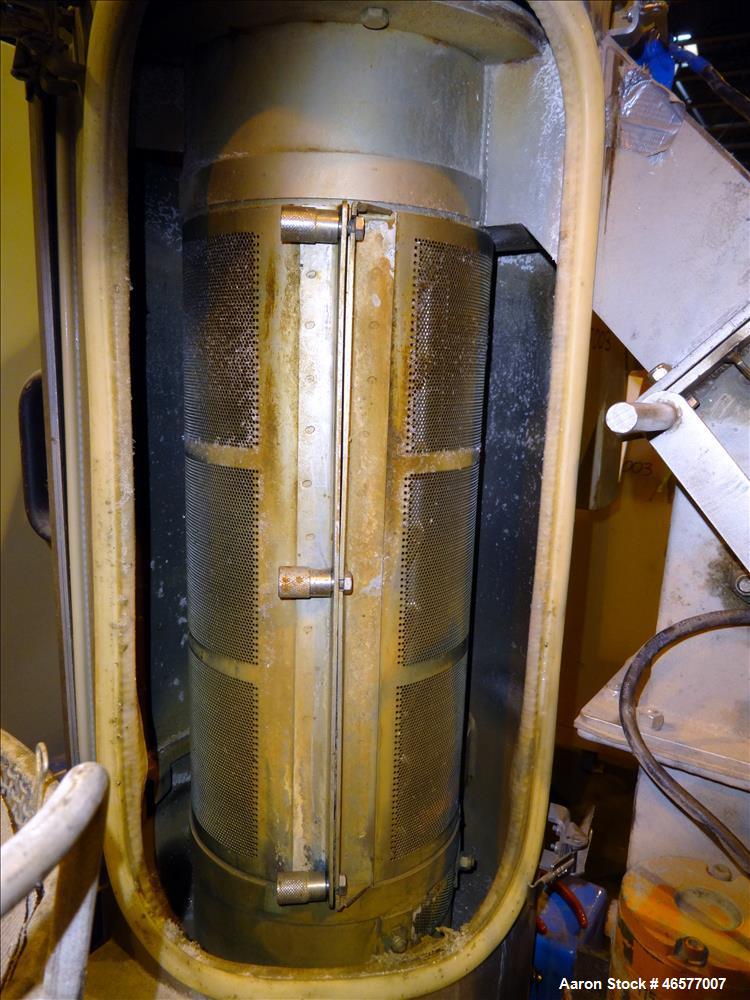 Used (1) Gala pelletizer model SLC 6, driven by a 4 kw 230-460 volt, 3450 rpm motor, serial number 982439 (1) Gala spin dryer model 8.1BF, approximate 8" diameter x 26" chamber driven by a 3 hp, 208-...
