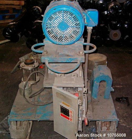 Used Gala underwater pelletizing system, model 7. Unit includes a 15 hp dual blade cutter, TWS 120 gallon water system. Also, model 52VDW spin dryer. Control panel reported new in 1994. System also i...