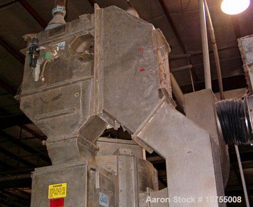 Used Gala underwater pelletizing system, model 7. Unit includes a 15 hp dual blade cutter, TWS 120 gallon water system. Also, model 52VDW spin dryer. Control panel reported new in 1994. System also i...