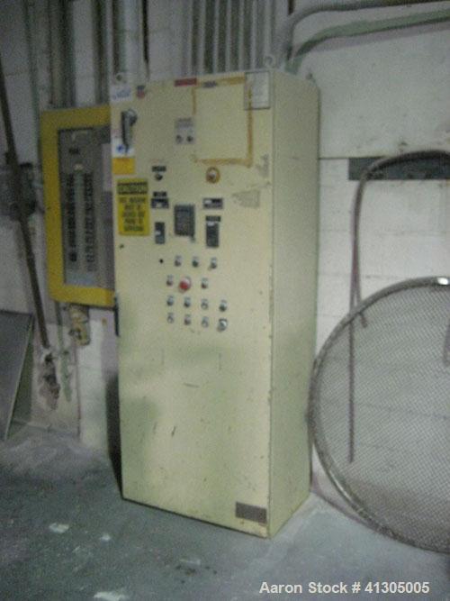 Used Gala Underwater Pelletizing System consisting of: (1) Pedestal mounted cutting head (no blades), approximate 3 hp motor, and cutting chamber. (1) Approximate 53 mm twin screw adapter. (1) Model ...
