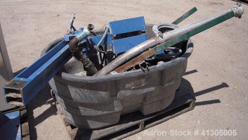 Used Gala Underwater Pelletizing System consisting of: (1) Pedestal mounted cutting head (no blades), approximate 3 hp motor, and cutting chamber. (1) Approximate 53 mm twin screw adapter. (1) Model ...
