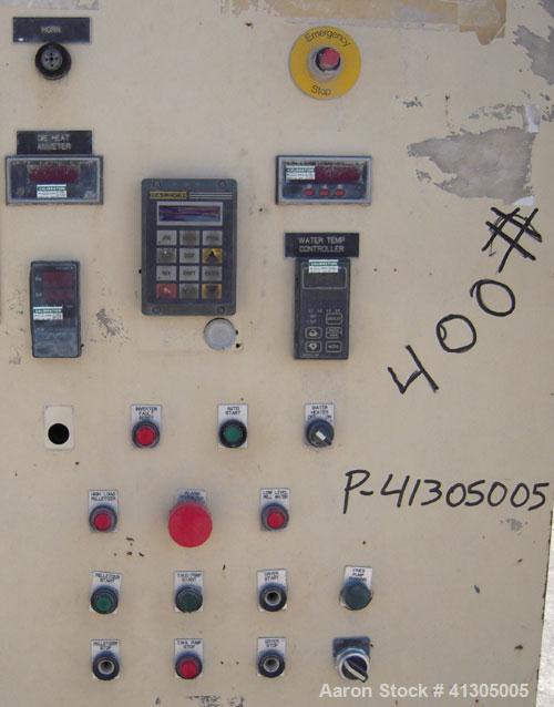 Used Gala Underwater Pelletizing System consisting of: (1) Pedestal mounted cutting head (no blades), approximate 3 hp motor, and cutting chamber. (1) Approximate 53 mm twin screw adapter. (1) Model ...
