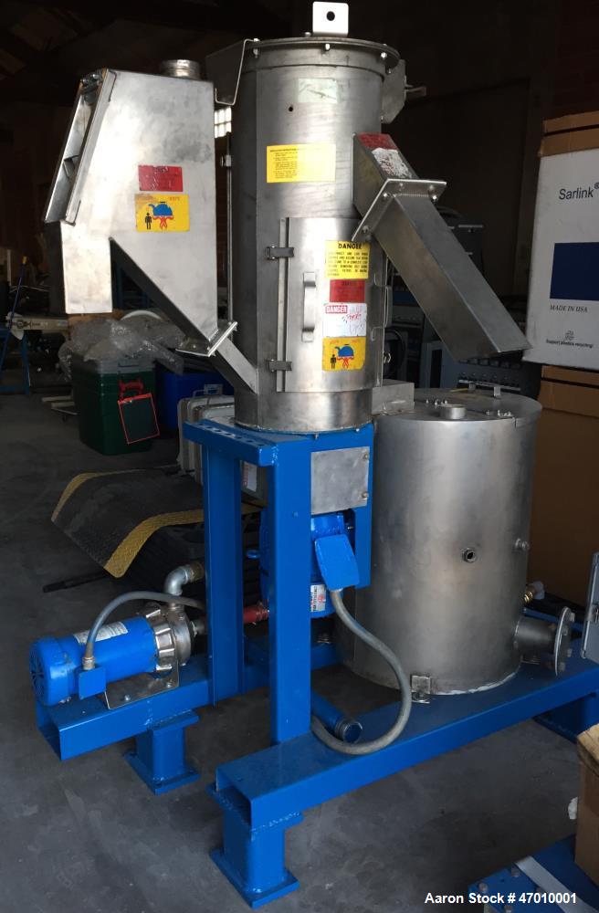 Used Gala #6 Underwater Pelletizing System. Consisting Of: (1) Underwater pelletizing head, water tempering system with 40 gallons per minute capability, and a Gala spin dryer. Previously used reclai...