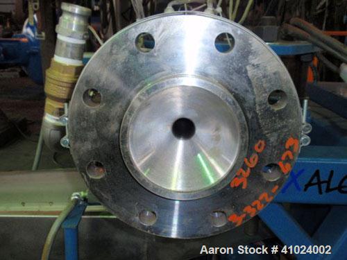Used Xaloy Water Ring Pelletizer, Model WRP-12I 12V. Consisting of: 2 hp, 230/460 volt die face cutter with VFD controller, water ring adapter, stainless steel dewatering screen, 3 hp 230/460 volt sp...