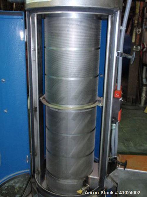 Used Xaloy Water Ring Pelletizer, Model WRP-12I 12V. Consisting of: 2 hp, 230/460 volt die face cutter with VFD controller, water ring adapter, stainless steel dewatering screen, 3 hp 230/460 volt sp...