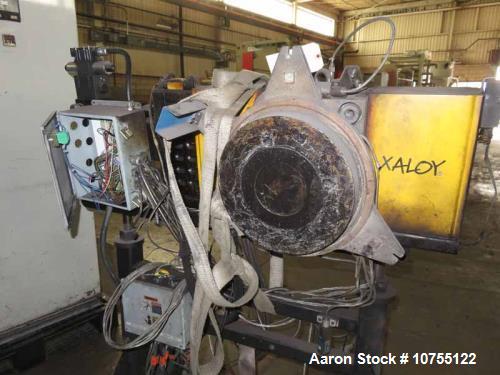 Used- Xalloy Model Wrp-12i Water Ring Pelletizer. 1800 lbs. / hr. pellets nominal rate per hour, 3600 rpm maximum cutter spe...