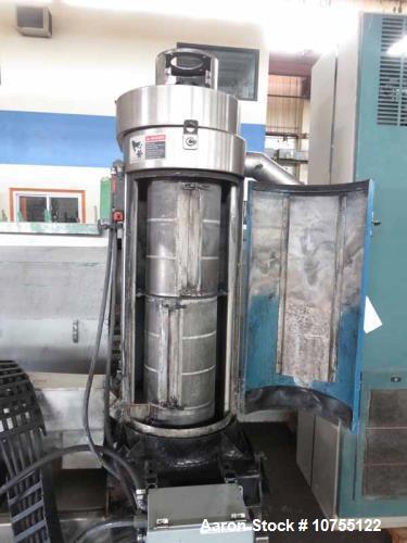 Used- Xalloy Model Wrp-12i Water Ring Pelletizer. 1800 lbs. / hr. pellets nominal rate per hour, 3600 rpm maximum cutter spe...