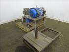Used Underwater Pelletizing Head. No blades, driven by a 5hp, 3/60/230/460 volt, 3450 rpm motor. Mounted on a cart with wheels. Includes a water chamber, filter, hopper.