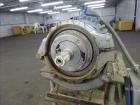 Used Underwater Pelletizing Head. No blades, driven by a 5hp, 3/60/230/460 volt, 3450 rpm motor. Mounted on a cart with wheels. Includes a water chamber, filter, hopper.