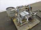 Used Underwater Pelletizing Head. No blades, driven by a 5hp, 3/60/230/460 volt, 3450 rpm motor. Mounted on a cart with wheels. Includes a water chamber, filter, hopper.
