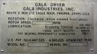 Used Gala Underwater Pelletizer, Model 6D MUP, Includes (24) hole die, Serial# 880224. Driven by a 5hp DC motor, mounted on a cart. (1) Gala spin dryer, model 8.2 BF, serial# 880224, driven by a 5hp ...