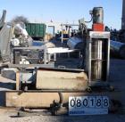 USED: Beringer water ring pelletizer, model WRP-12V. 2 hp pelletizinghead, water trough and 3 hp spin dryer.