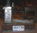 USED: Beringer water ring pelletizer, model WRP12V. Includes water slide with heat exchanger and tank, 2 hp spin dryer, 2 hp cutting head and control panel. Built 1987.