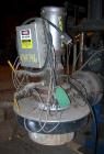 USED: Beringer water ring pelletizer, model WRP12V. Includes water slide with heat exchanger and tank, 2 hp spin dryer, 2 hp cutting head and control panel. Built 1987.