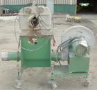 USED: Cincinnati hot face pelletizer. Last used with a twin screw extruder. Approximate 2 hp pelletizer motor, no rotor or blades. Includes a bottom discharge hopper with a Cincinnati model PB18 alum...