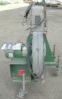 USED: Cincinnati hot face pelletizer. Last used with a twin screw extruder. Approximate 2 hp pelletizer motor, no rotor or blades. Includes a bottom discharge hopper with a Cincinnati model PB18 alum...