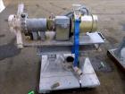 Used Gala Underwater Pelletizing System Consisting Of: (1) Gala cutting head, model 6D, serial# 972498. Includes blades, and stand. Driven by a 5hp, 3/60/230/460 volt, 3455 rpm motor. (1) Gala water ...