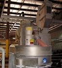 Used Gala underwater pelletizing system, model 7. Unit includes a 15 hp dual blade cutter, TWS 120 gallon water system. Also, model 52VDW spin dryer. Control panel reported new in 1994. System also i...