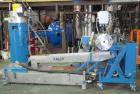 Used Xaloy Water Ring Pelletizer, Model WRP-12I 12V. Consisting of: 2 hp, 230/460 volt die face cutter with VFD controller, water ring adapter, stainless steel dewatering screen, 3 hp 230/460 volt sp...