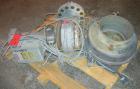 Used Beringer water ring pelletizer, model WRP12V. (1) cutting head driven by a 2 hp motor, no blade; (1) 3 hp spin dryer; (1) blower; (1) water slide with holding tank and pump, and (1) control pane...