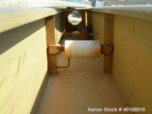 Used RDN vacuum sizing tank, model 2D-1V-1T-6, 304 stainless steel. 8" wide x 7.5" deep x 72" long. (1) section with a cover. 4" diameter end openings. Includes holding tank, heat exchanger, 1-1/2 hp...
