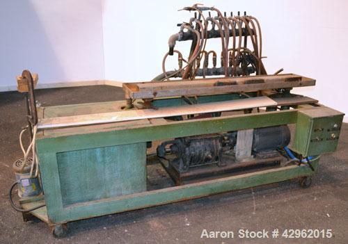 Used Vacuum Calibration Table Consisting Of: (1) 11-1/2" Wide x 59-5/8" long  x 1-3/4" deep vacuum table section; (1) stainless steel pan; (1) Vacuum pump, driven by a 5hp, 3/60/208-230/460 volt, 175...
