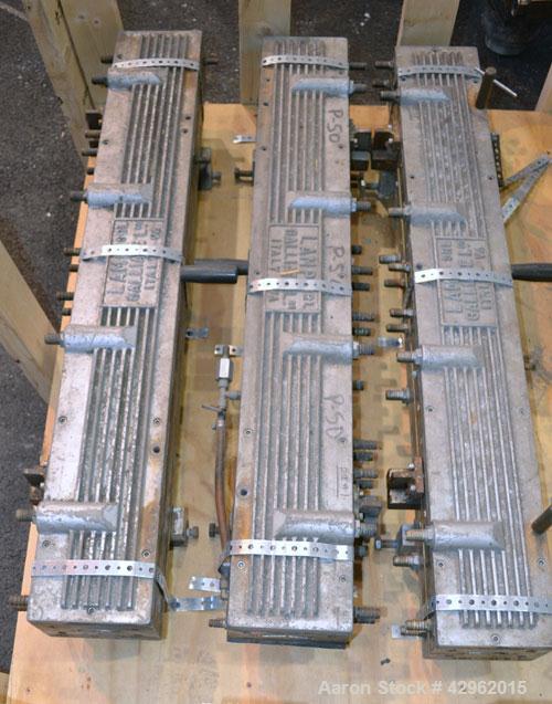 Used Vacuum Calibration Table Consisting Of: (1) 11-1/2" Wide x 59-5/8" long  x 1-3/4" deep vacuum table section; (1) stainless steel pan; (1) Vacuum pump, driven by a 5hp, 3/60/208-230/460 volt, 175...