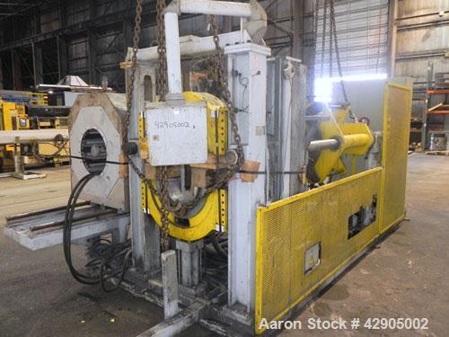 Used Battenfeld 24’’ Maximum Diameter PVC Pipe Extrusion Line. Consisting of: (1) Battenfeld 168 mm counter-rotating twin screw extruder, model BEX-2-168/28, serial# 9621-61, built 2000. Electrically...