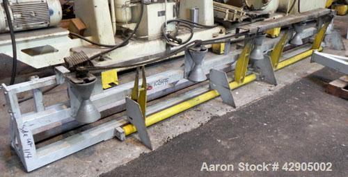 Used Battenfeld 24’’ Maximum Diameter PVC Pipe Extrusion Line. Consisting of: (1) Battenfeld 168 mm counter-rotating twin screw extruder, model BEX-2-168/28, serial# 9621-61, built 2000. Electrically...