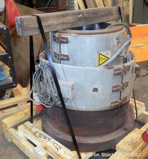 Used Battenfeld 24’’ Maximum Diameter PVC Pipe Extrusion Line. Consisting of: (1) Battenfeld 168 mm counter-rotating twin screw extruder, model BEX-2-168/28, serial# 9621-61, built 2000. Electrically...