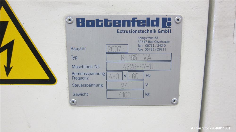 Used Battenfeld / American Maplan 63" (1600 mm) Diameter Pipe Line.