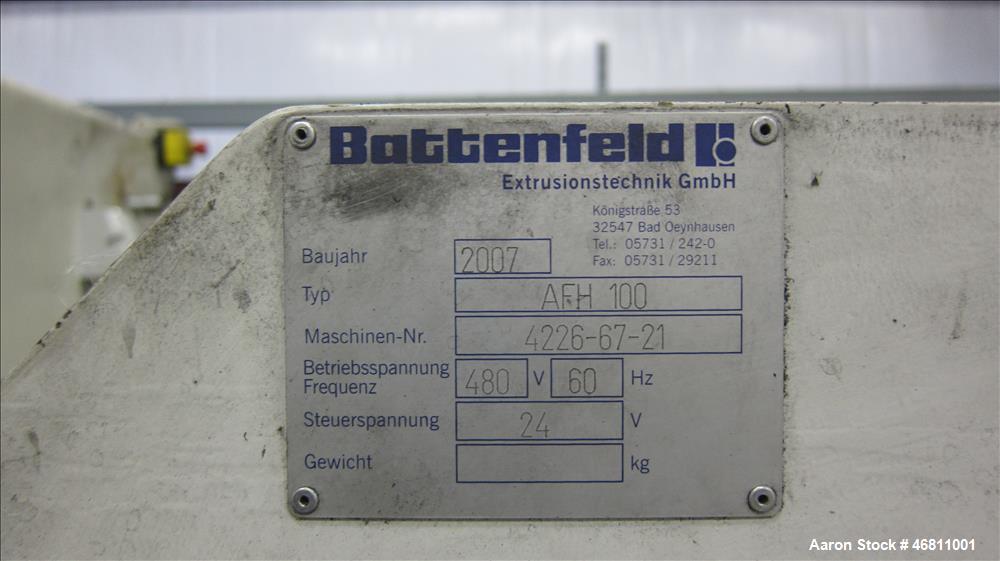 Used Battenfeld / American Maplan 63" (1600 mm) Diameter Pipe Line.