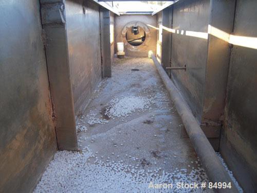 Used Conair Gatto Vacuum Tank, Model DPC0105C-14-3, stainless steel. Approximately 12" wide x 12" deep x 168" long. Unit consists of (1) 2 foot start-up section and (2) 6 foot compartments. Set up fo...