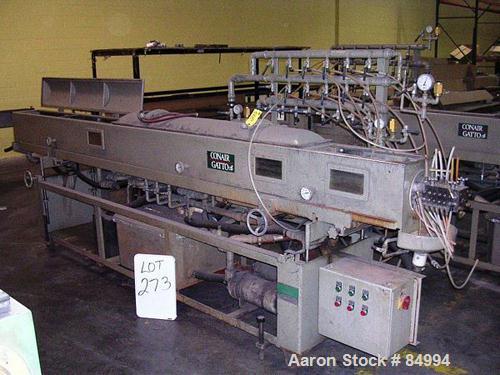 Used Conair Gatto Vacuum Tank, Model DPC0105C-14-3, stainless steel. Approximately 12" wide x 12" deep x 168" long. Unit consists of (1) 2 foot start-up section and (2) 6 foot compartments. Set up fo...