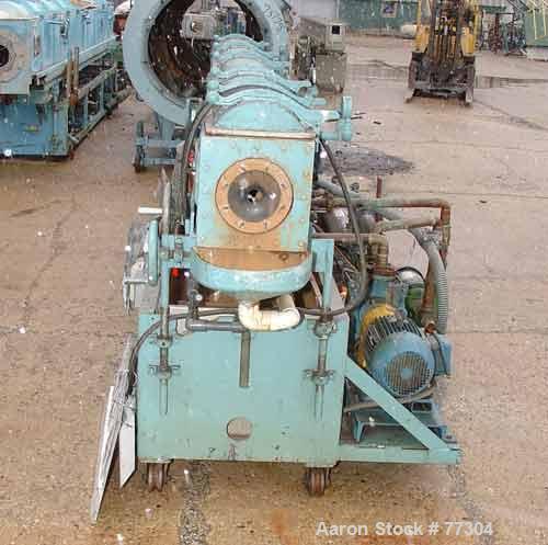 USED: Gatto vacuum sizing tank, model DPC-105B-14-3, stainless steel,12" wide x 12" deep x 14' long. 3 section with covers. 5-1/2" diameterend openings. Includes holding tank, heat exchanger, 5 hp va...