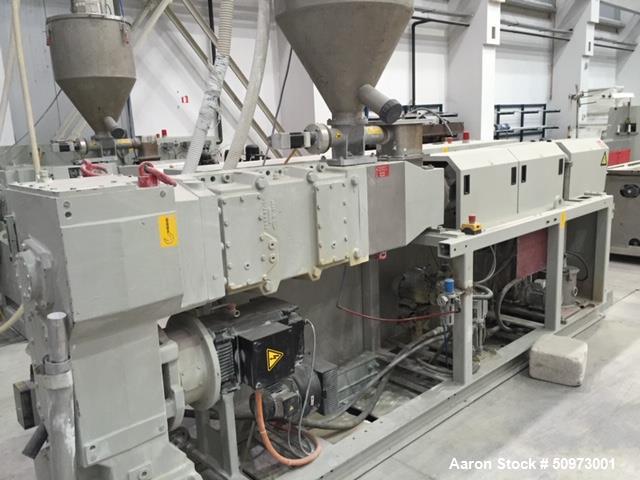 Used Krauss Maffei Berstoff UPVC Profile Extrusion Line