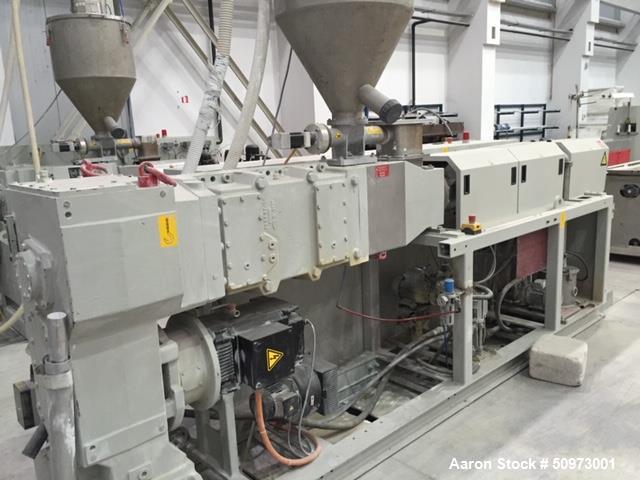 Used- Krauss Maffei Berstoff UPVC Profile Extrusion Line