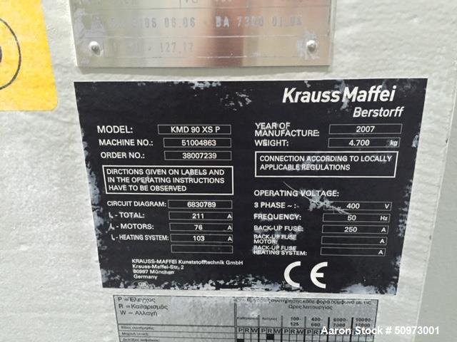 Used Krauss Maffei Berstoff UPVC Profile Extrusion Line