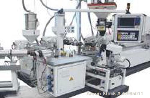 Used MT Multi-Layer Composite Pipe Extrusion Line for PE-RT, aluminum and PE-RT pipes.  Pipe diameter 0.47" - 1.57" (12 - 40 mm).  NW 16 pipe alteration set included.