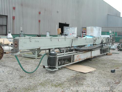 Used RDN Vacuum Sizing Tank, Model 4D-3V-2T-30, 304 Stainless Steel. 11-1/2" wide x 11-1/2" deep x 360" long. Includes holding tank, heat exchanger, pumps, filter and covers. Mounted on a carbon stee...