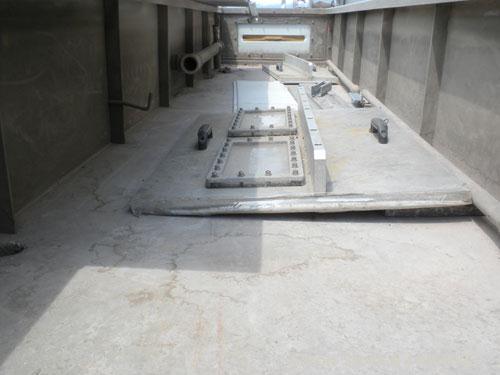 Used RDN Vacuum Calibration Tank, Model 8D-1V-2T-15S, 304 stainless steel. 34" wide x 14-1/2" deep x 192" long. No top covers. Includes holding tank, heat exchanger, centrifugal pumps, and an Allen B...