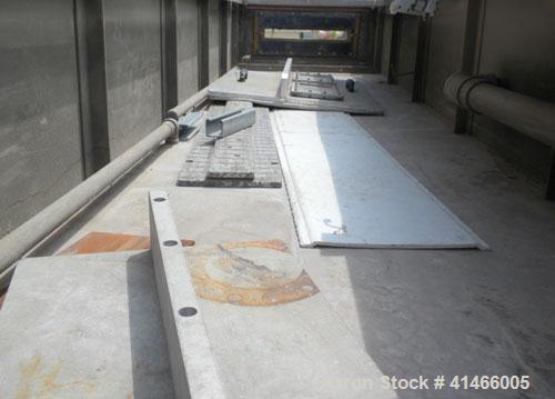 Used RDN Vacuum Calibration Tank, Model 8D-1V-2T-15S, 304 stainless steel. 34" wide x 14-1/2" deep x 192" long. No top covers. Includes holding tank, heat exchanger, centrifugal pumps, and an Allen B...
