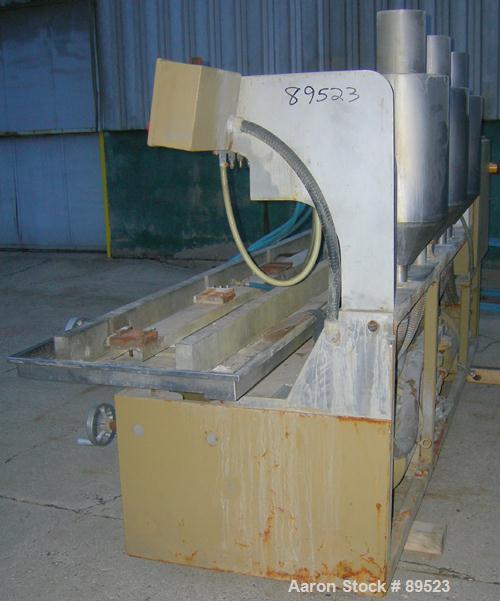 USED: Royal Machine vacuum calibration table, model 009, consisting of (1) 17-1/2" wide x 142" long x 2" deep stainless stee...