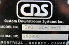 Used Custom Downstream Systems Vacuum Sizing Tank, Model CVS-20-16-20, 304 stainless steel. (4) Sections, 16